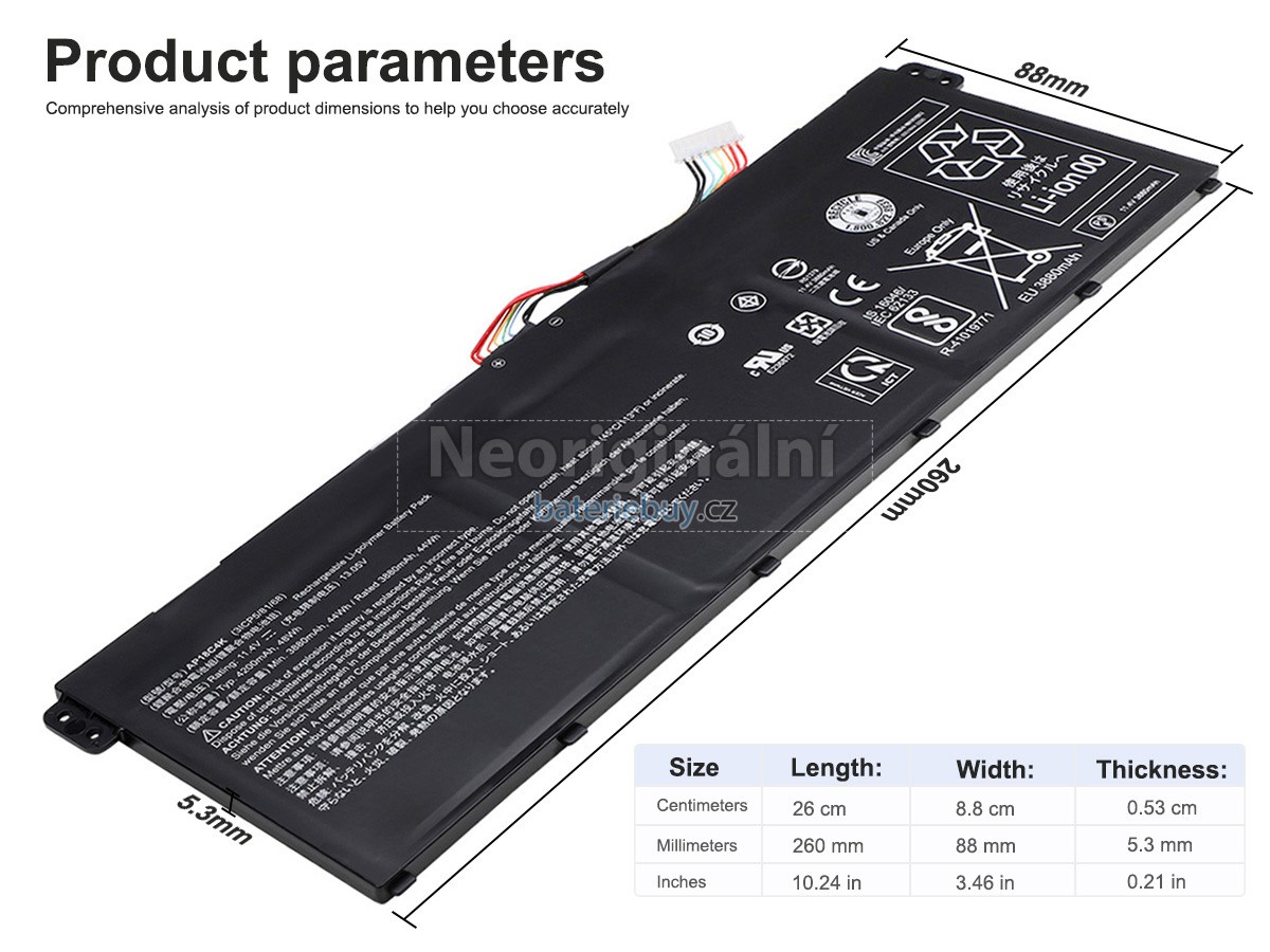 Nahrazení Acer Aspire 3 A315-44P baterie