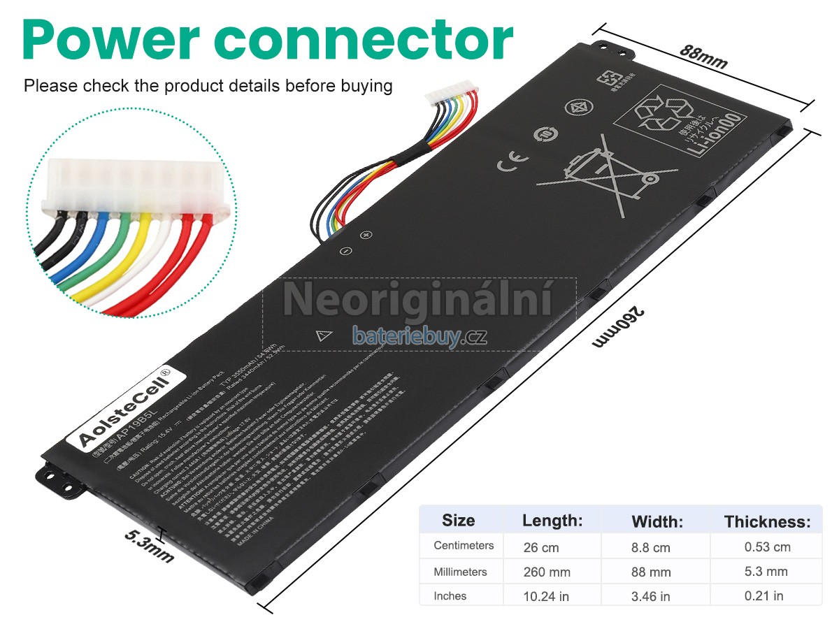 Nahrazení Acer Aspire 3 A315-58 baterie