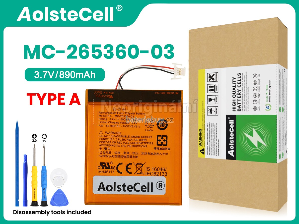 Nahrazení Amazon KINDLE 7 WP63GW baterie