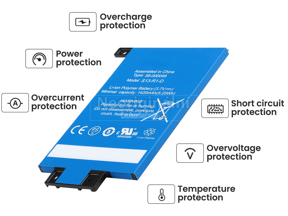 Nahrazení Amazon KINDLE 7 WP63GW baterie