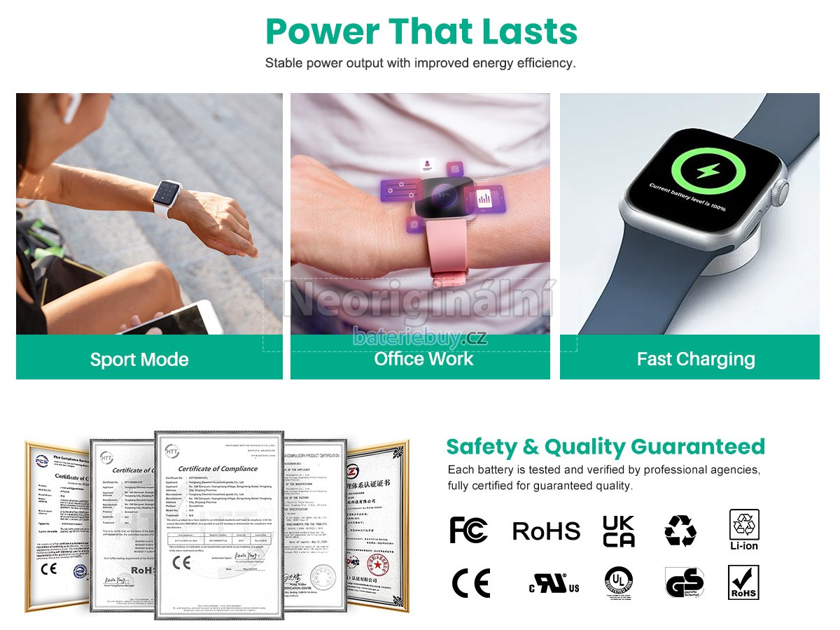 Nahrazení Apple MU6A2LL/A baterie