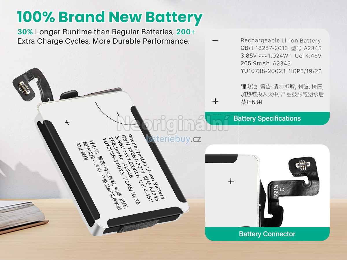 Nahrazení Apple MG343B/A baterie