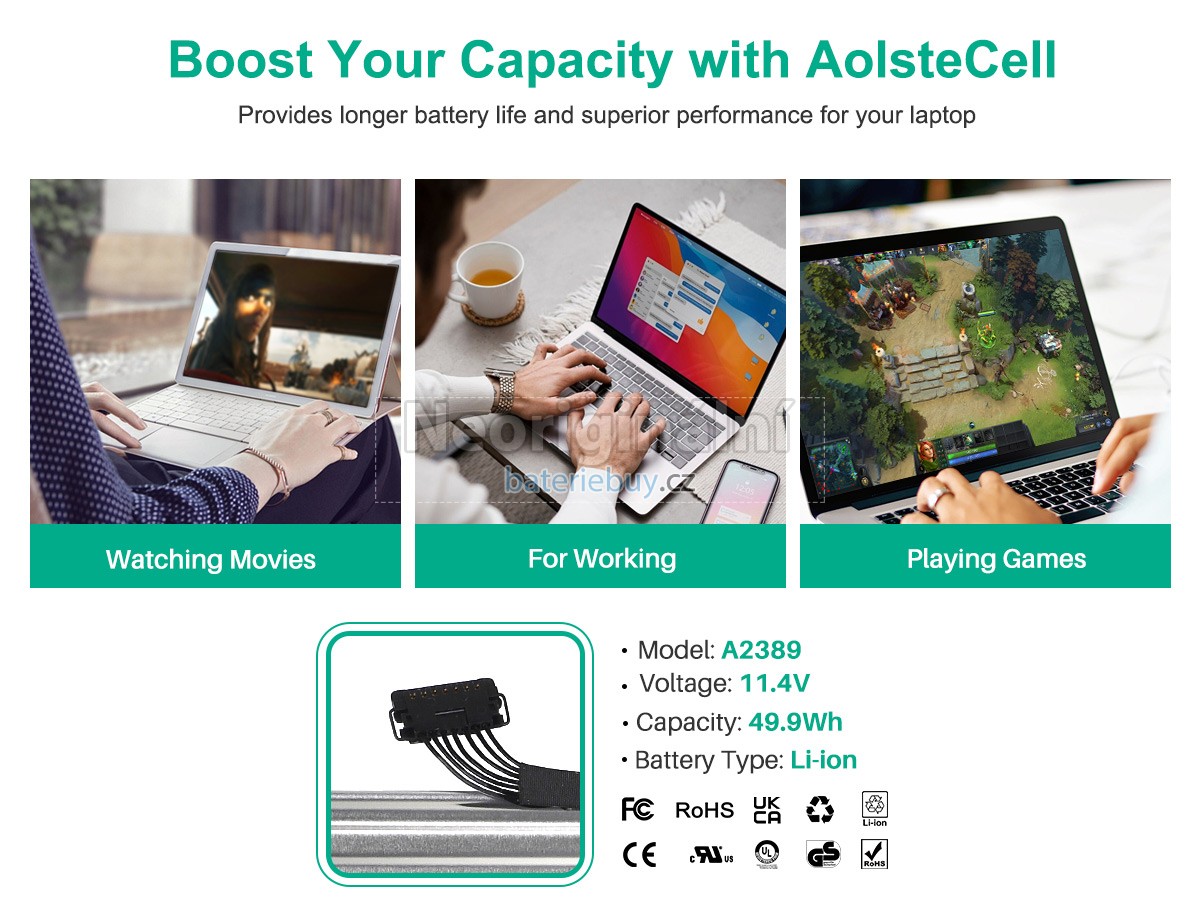 Nahrazení Apple A2389 baterie