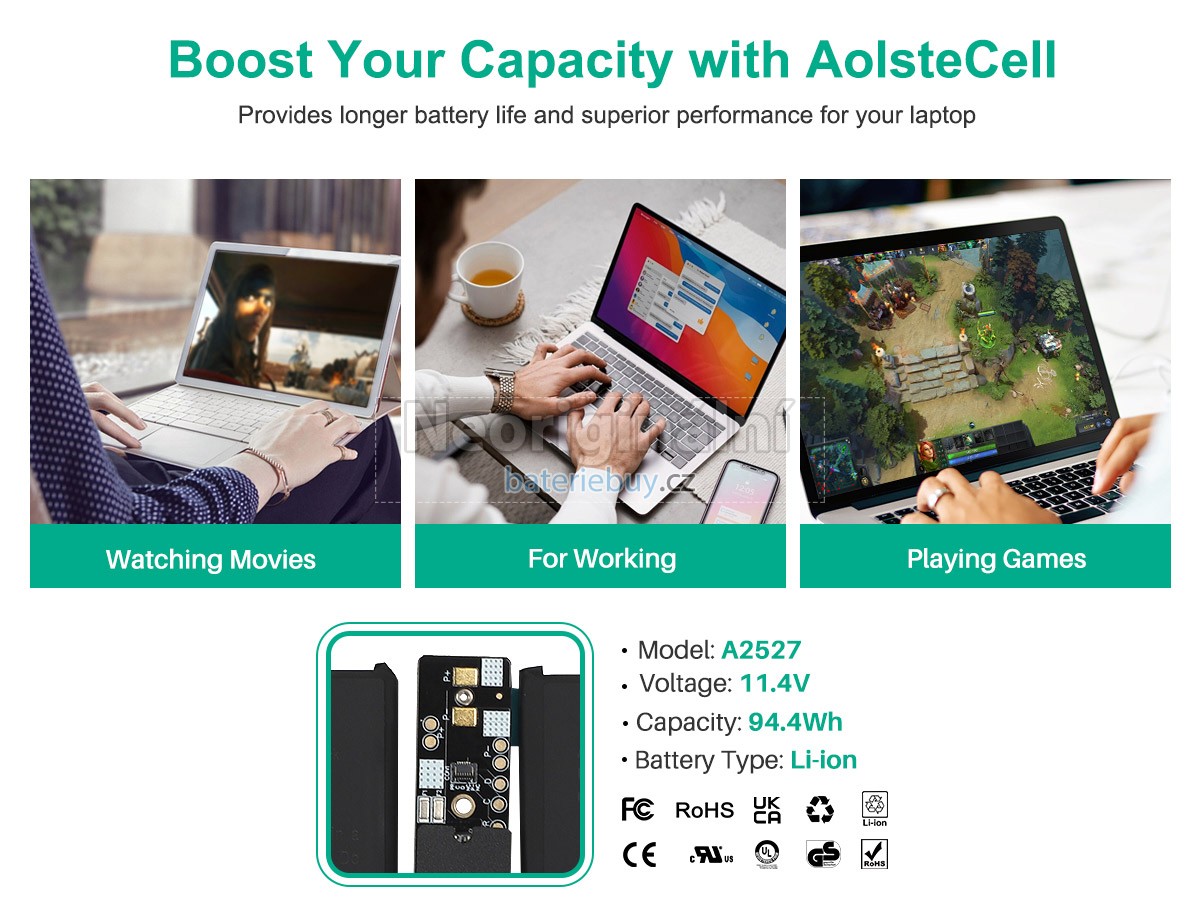 Nahrazení Apple A2485 baterie