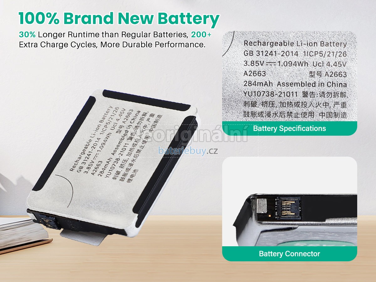 Nahrazení Apple A2857 baterie