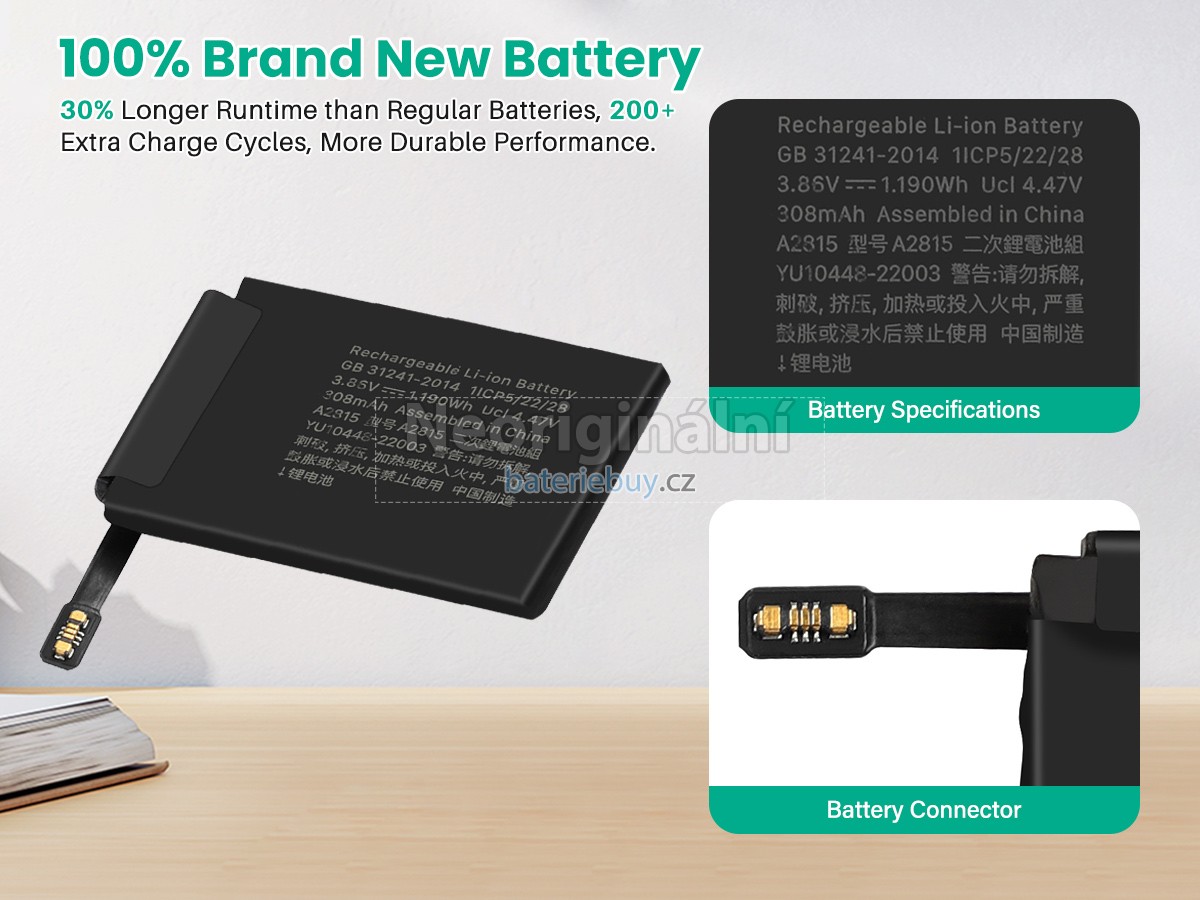 Nahrazení Apple A2815 baterie