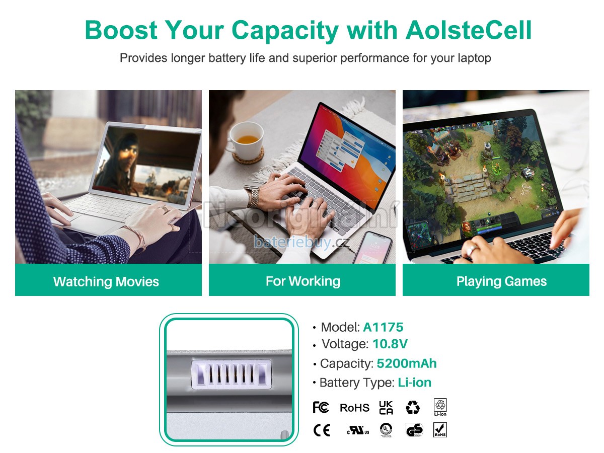 Nahrazení Apple A1175 baterie