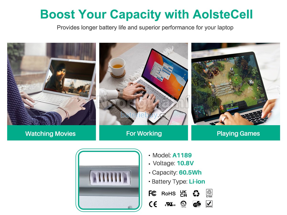 Nahrazení Apple A1212 baterie