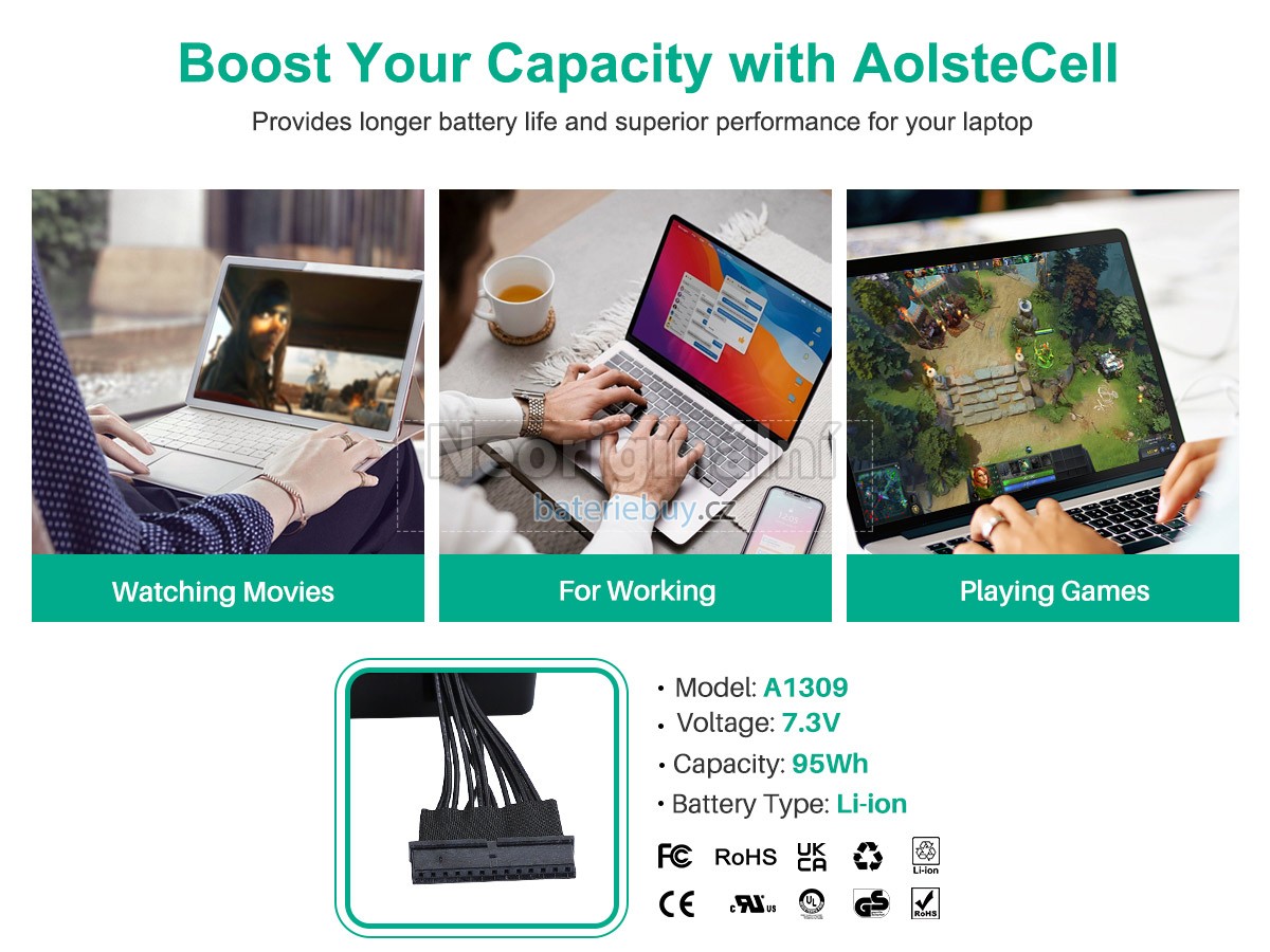 Nahrazení Apple MB604LL/A baterie