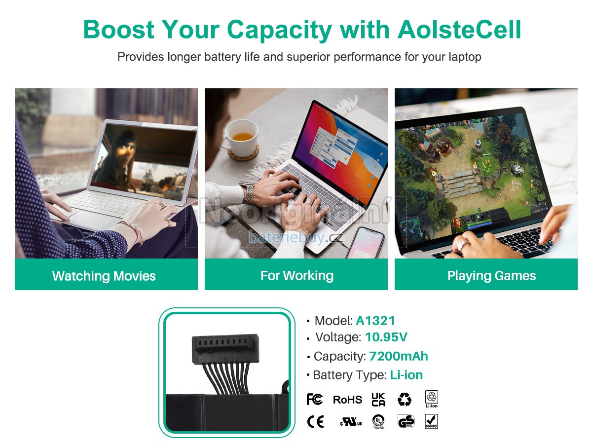 Nahrazení Apple A1321 baterie