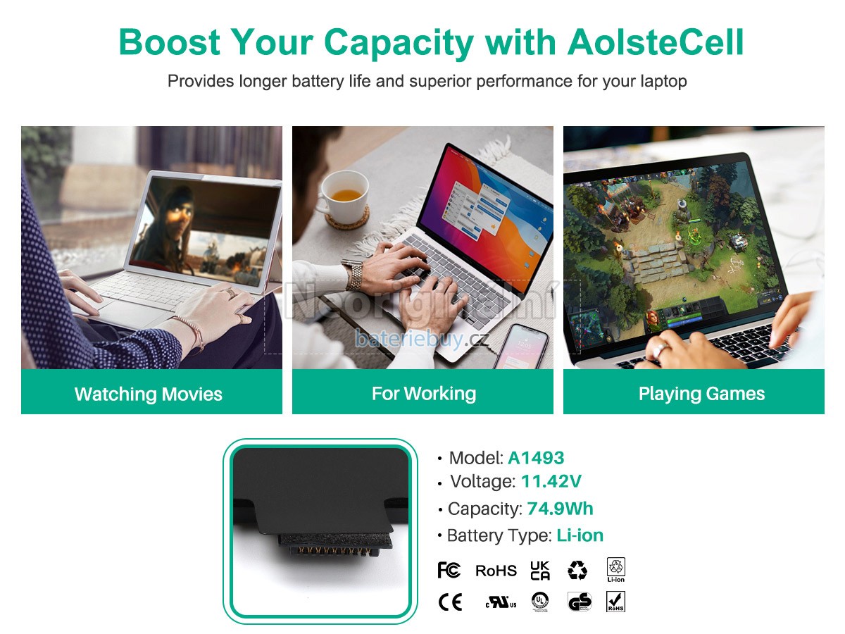 Nahrazení Apple A1493 baterie