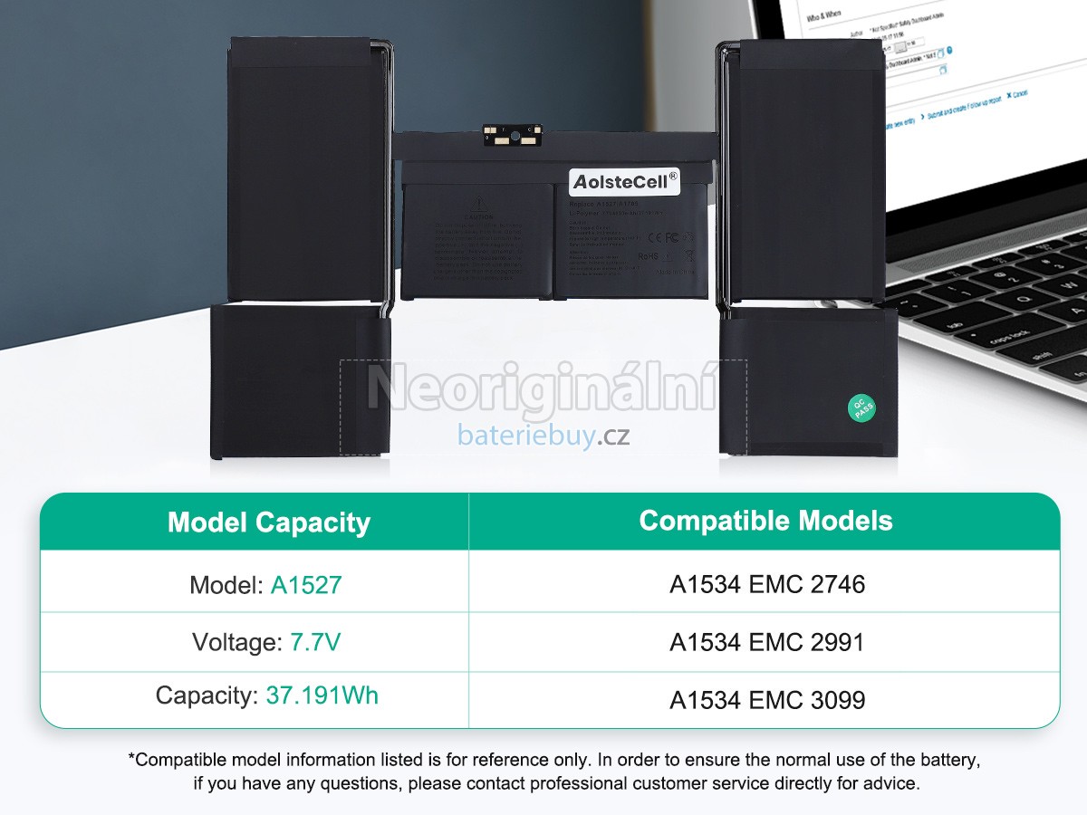 Nahrazení Apple A1527 baterie