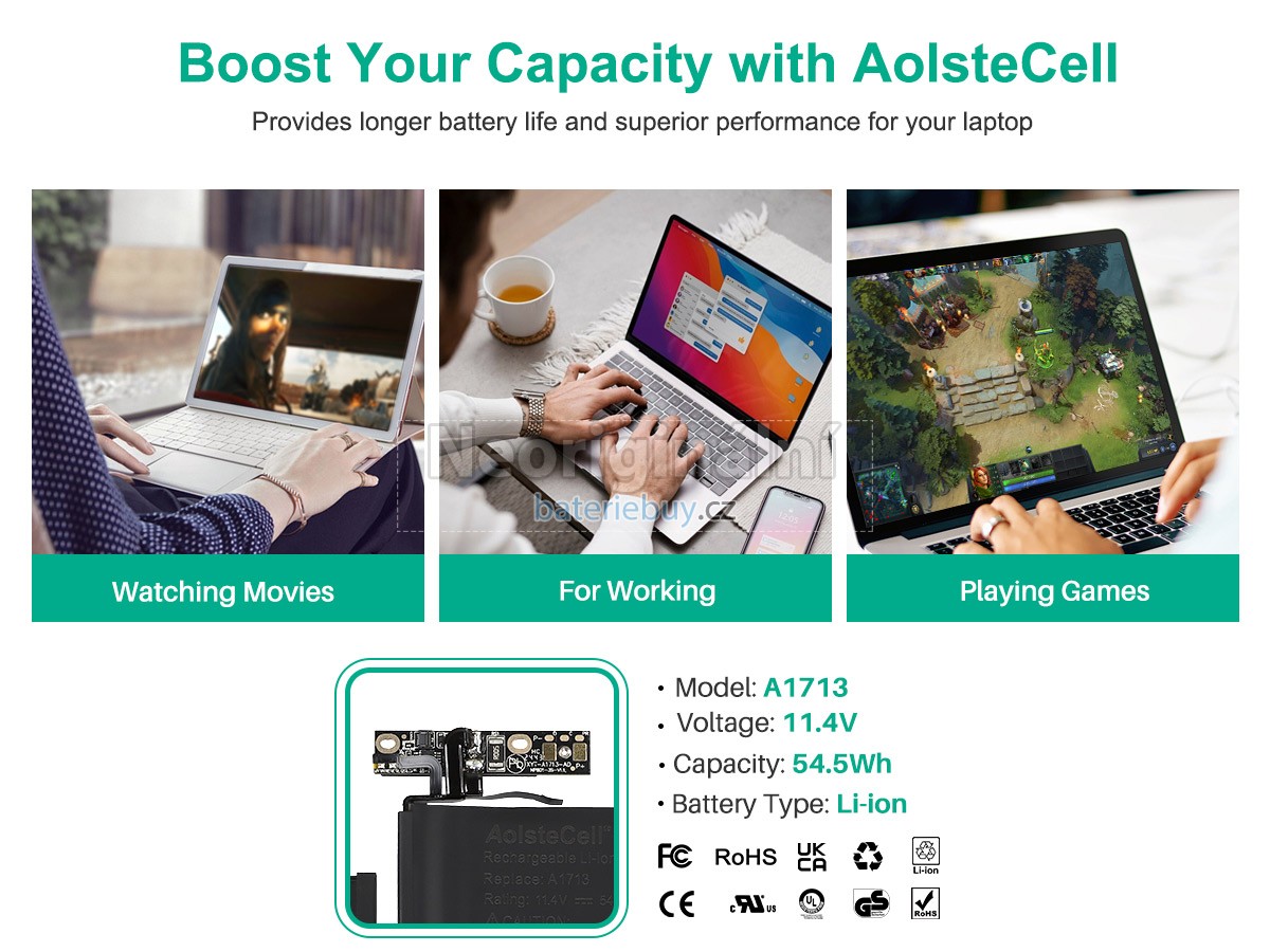 Nahrazení Apple MLL42LL/A* baterie