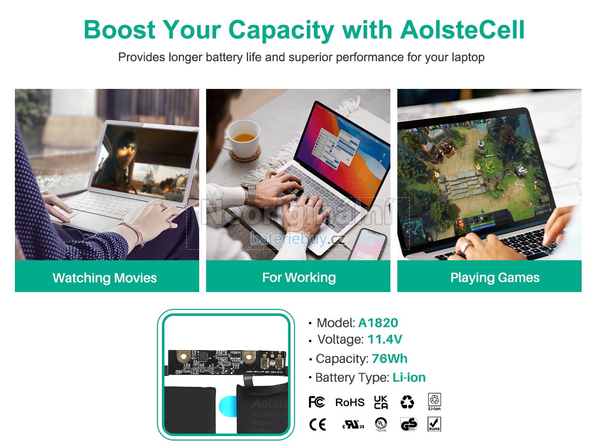 Nahrazení Apple A1707 baterie