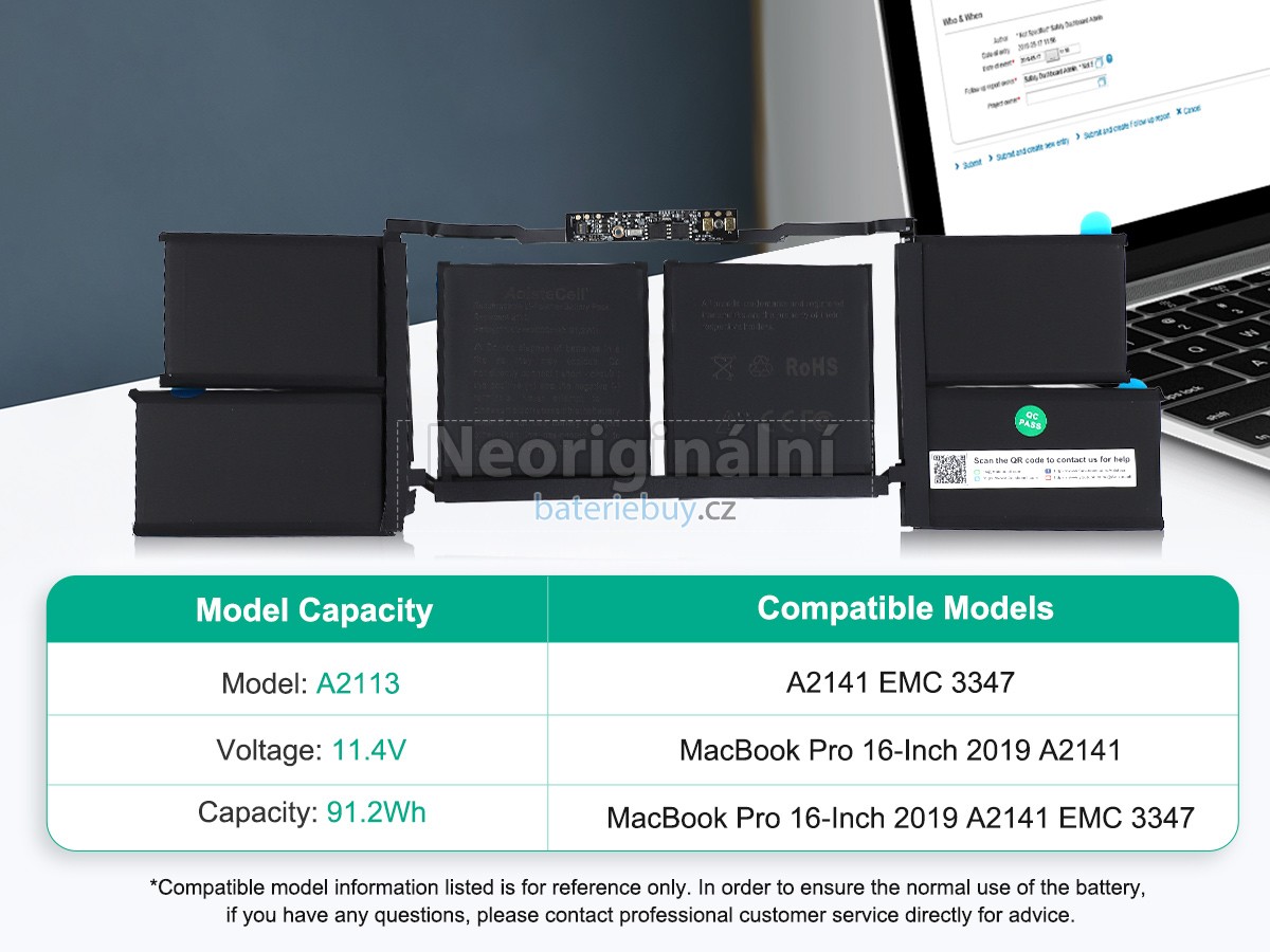Nahrazení Apple MVVL2LL/A* baterie