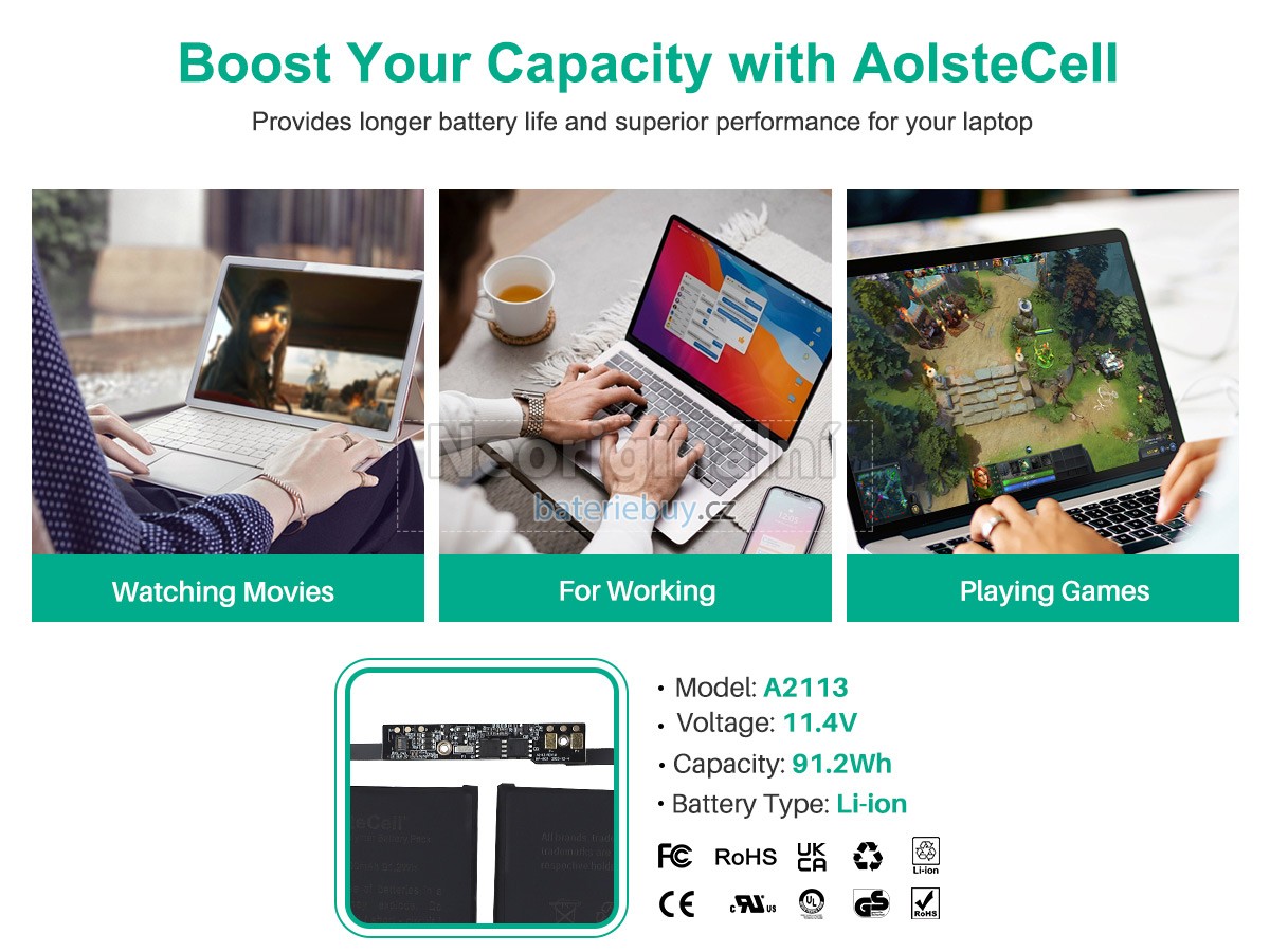 Nahrazení Apple MVVL2LL/A* baterie