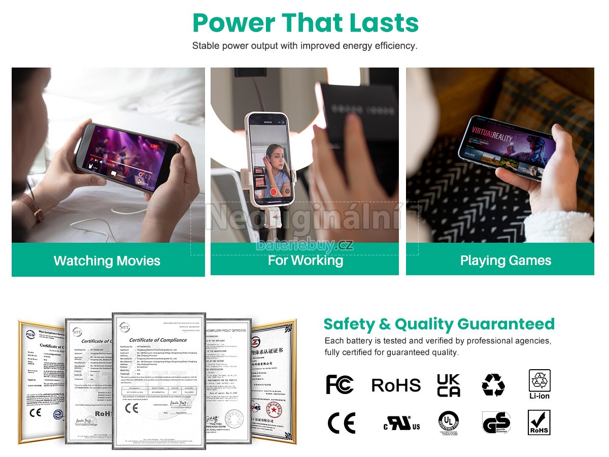 Nahrazení Apple A1898 EMC 3173 baterie