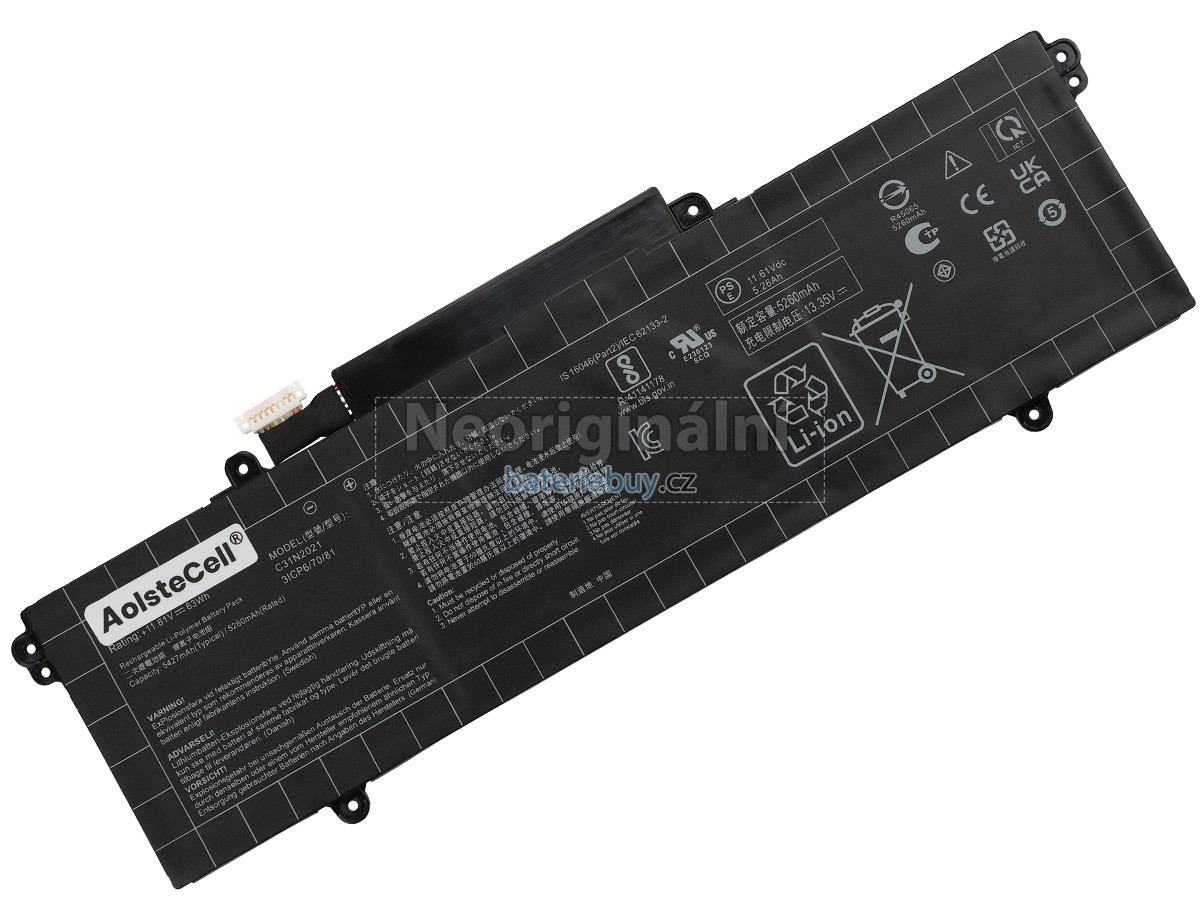 Nahrazení Asus C31N2021(3ICP6/70/81) baterie