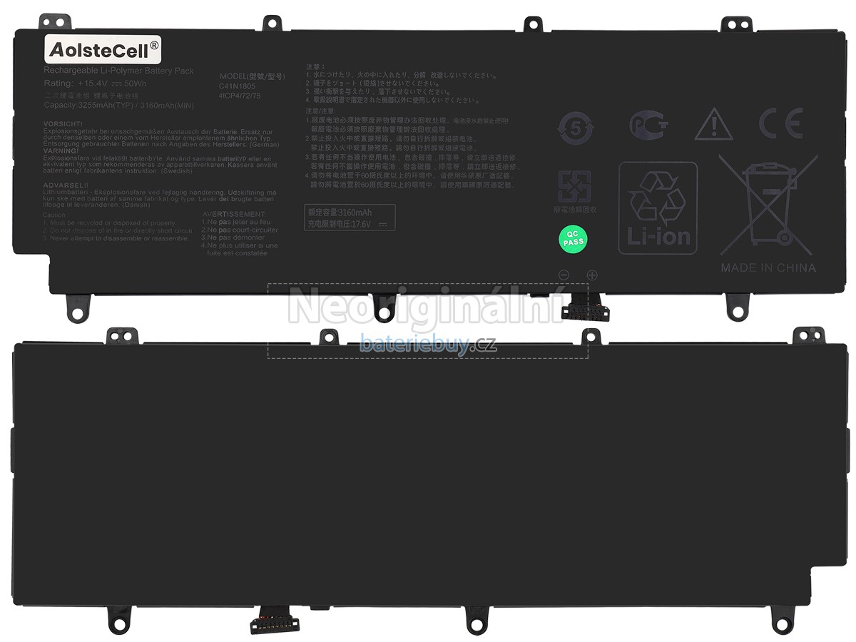 Nahrazení Asus Rog ZEPHYRUS S GX531GS baterie