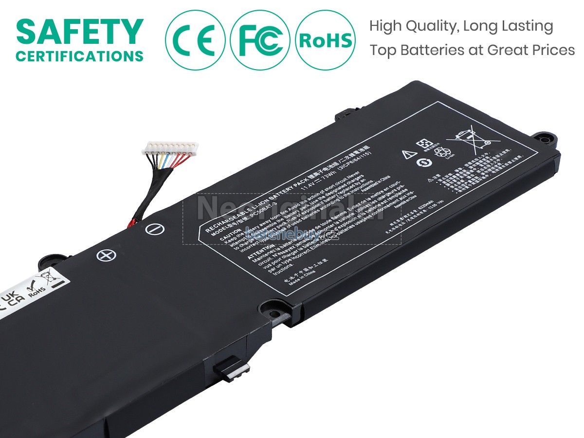 Nahrazení Clevo THUNDEROBOT P1 baterie