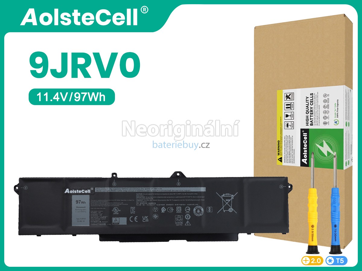 Nahrazení Dell 9JRV0 baterie