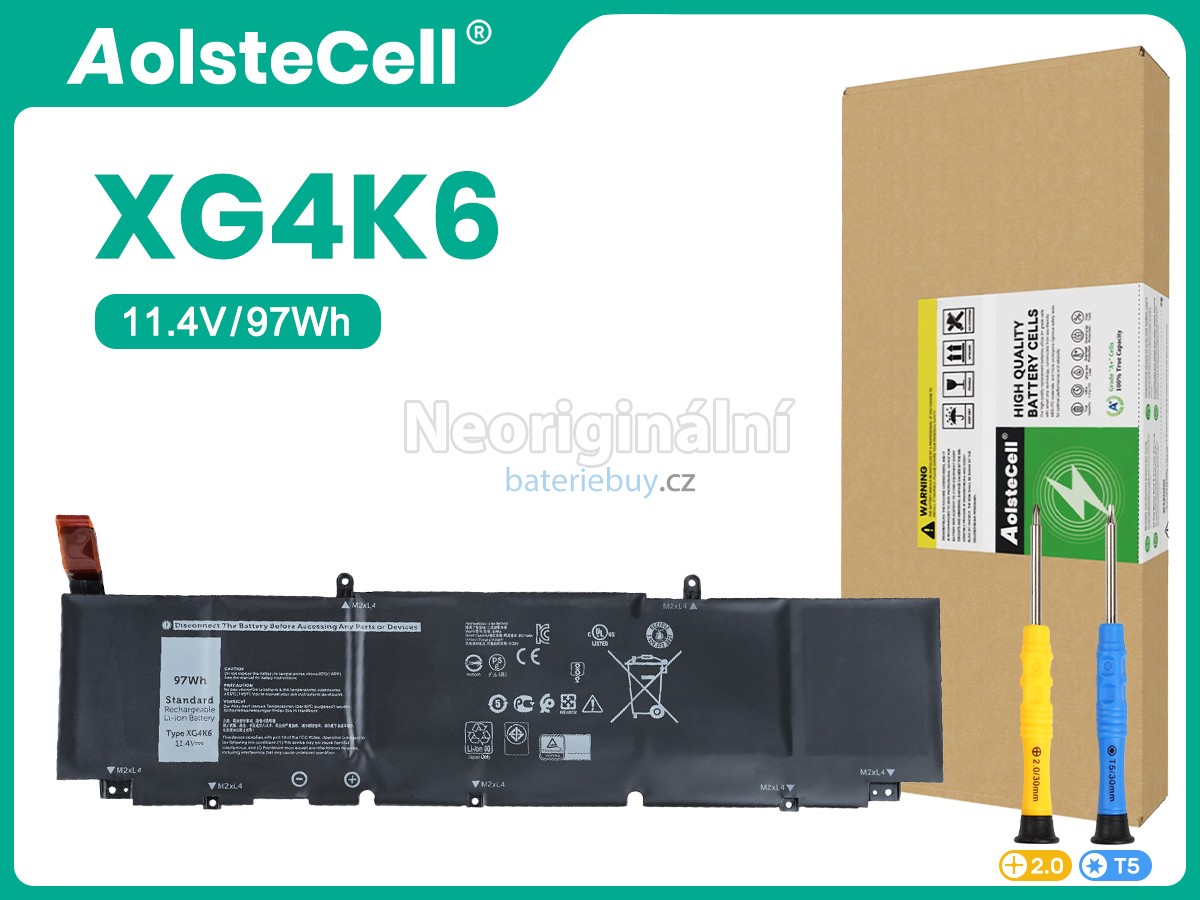 Nahrazení Dell XG4K6 baterie