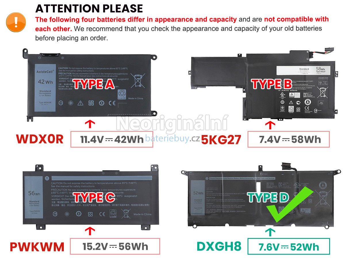 Nahrazení Dell Inspiron 14 7000 baterie