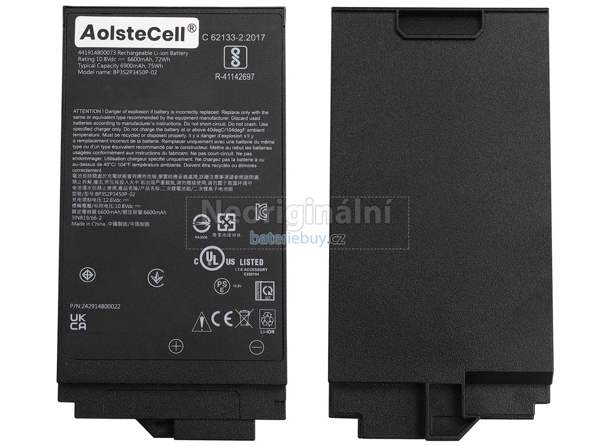 Nahrazení Getac S410 baterie