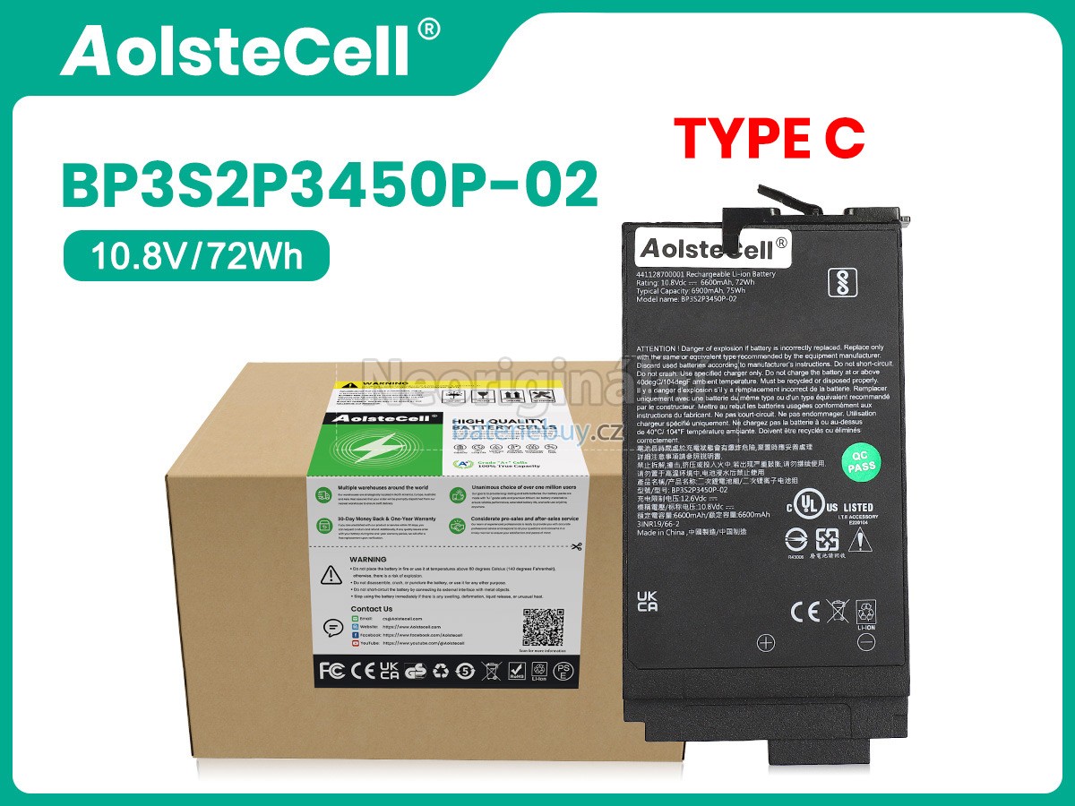 Nahrazení Getac S410 baterie