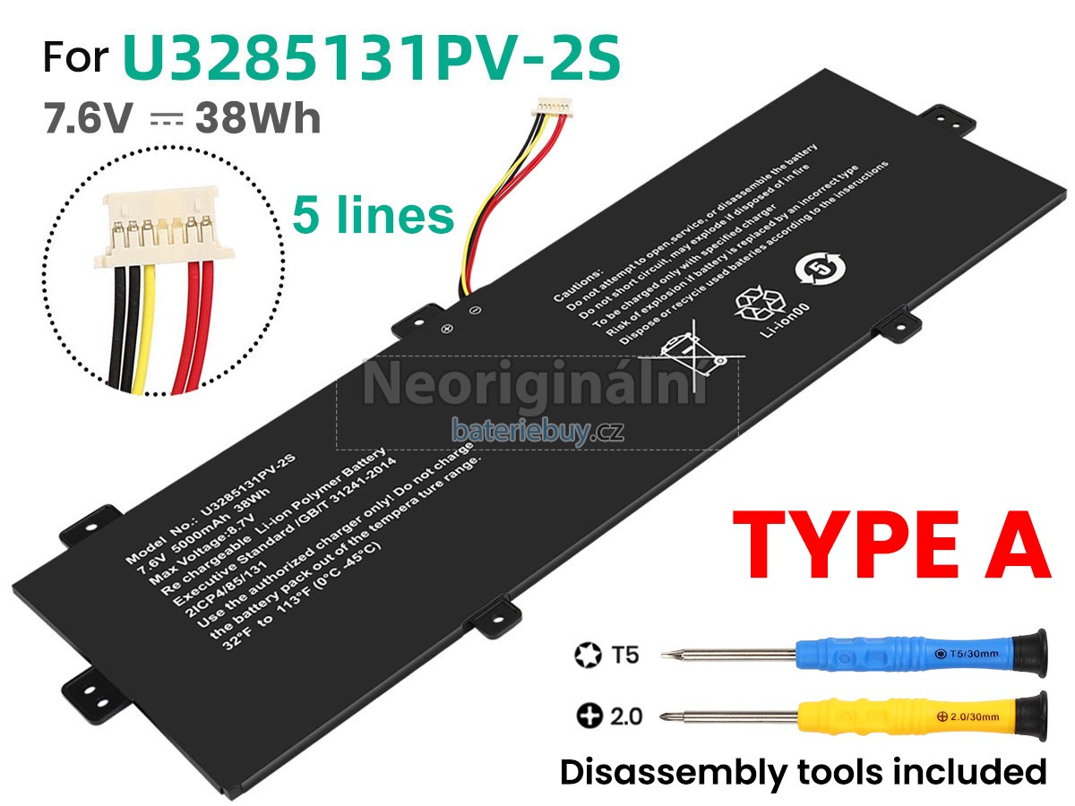 Nahrazení Jumper U3285131PV-2S-9LINES baterie