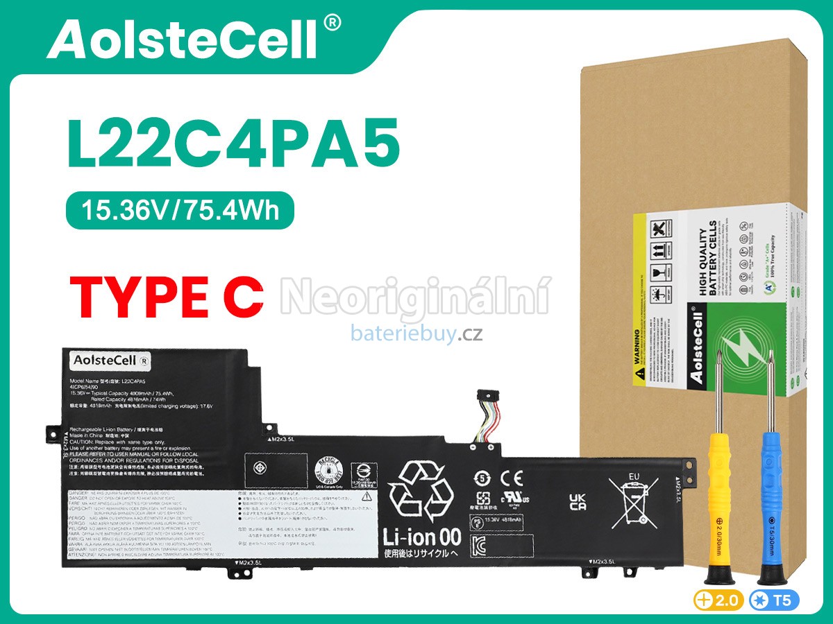 Nahrazení Lenovo IdeaPad SLIM 5 16ABR8-82XG baterie