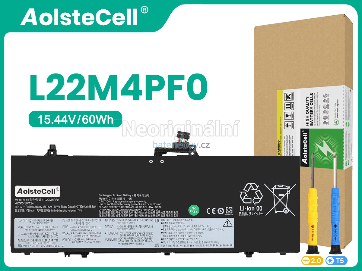 Nahrazení Lenovo L22L4PF0 baterie
