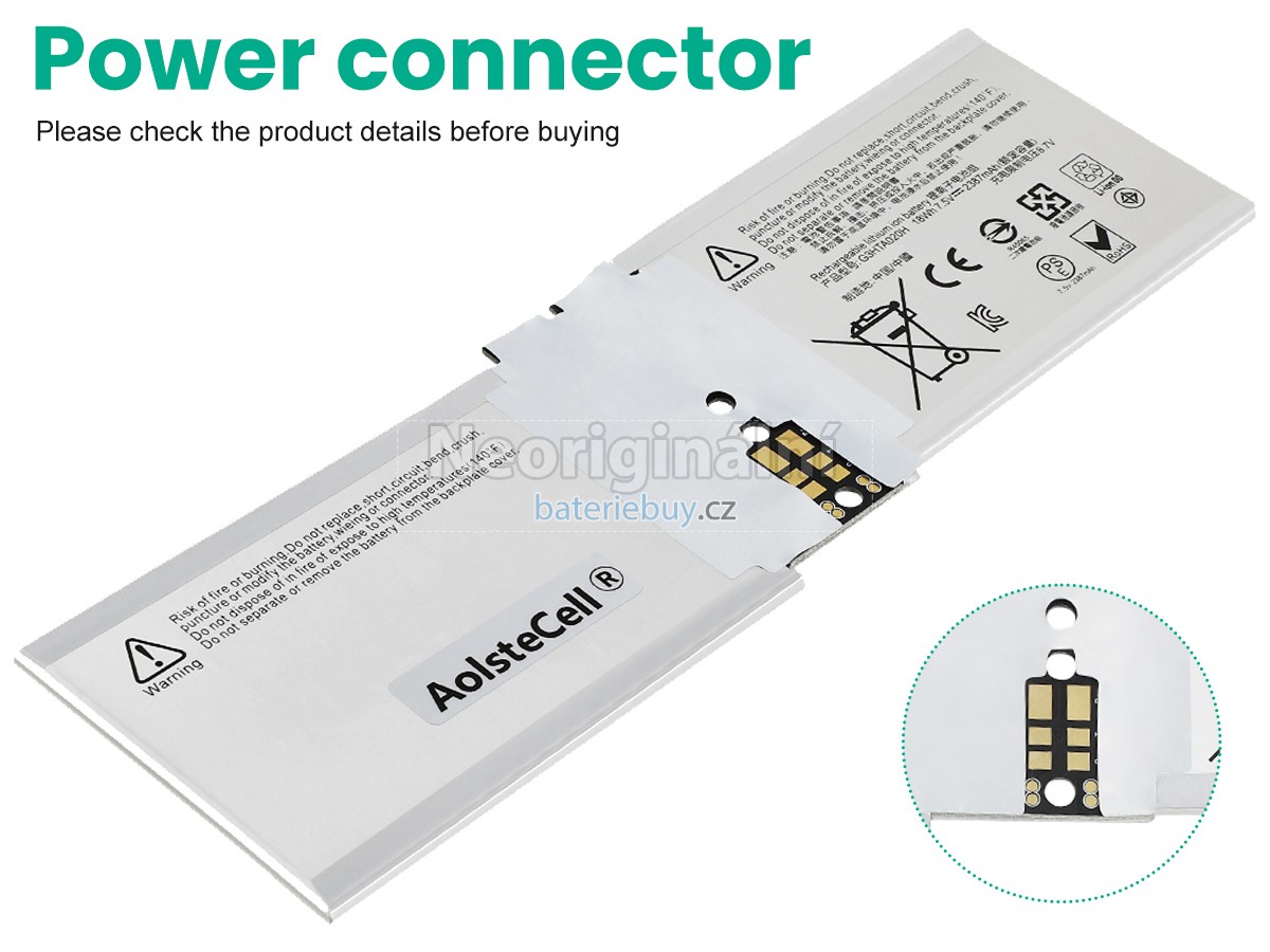 Nahrazení Microsoft Surface BOOK 2 1832 baterie