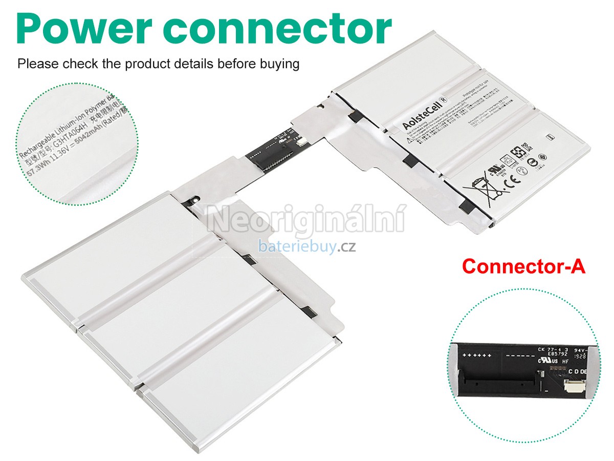Nahrazení Microsoft Surface BOOK 2 1832 baterie