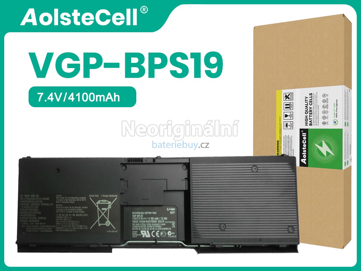 Nahrazení Sony VGP-BPL19 baterie