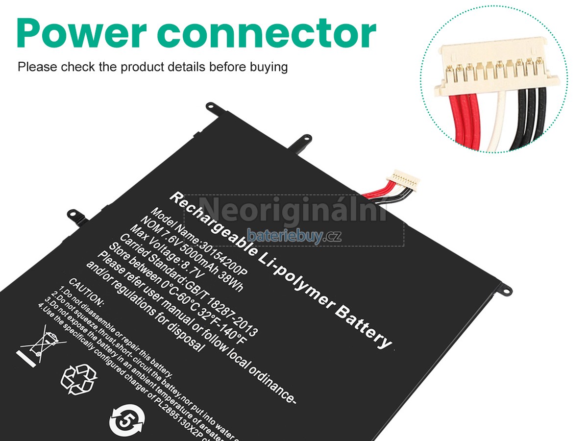 Nahrazení Teclast F7 PRO baterie